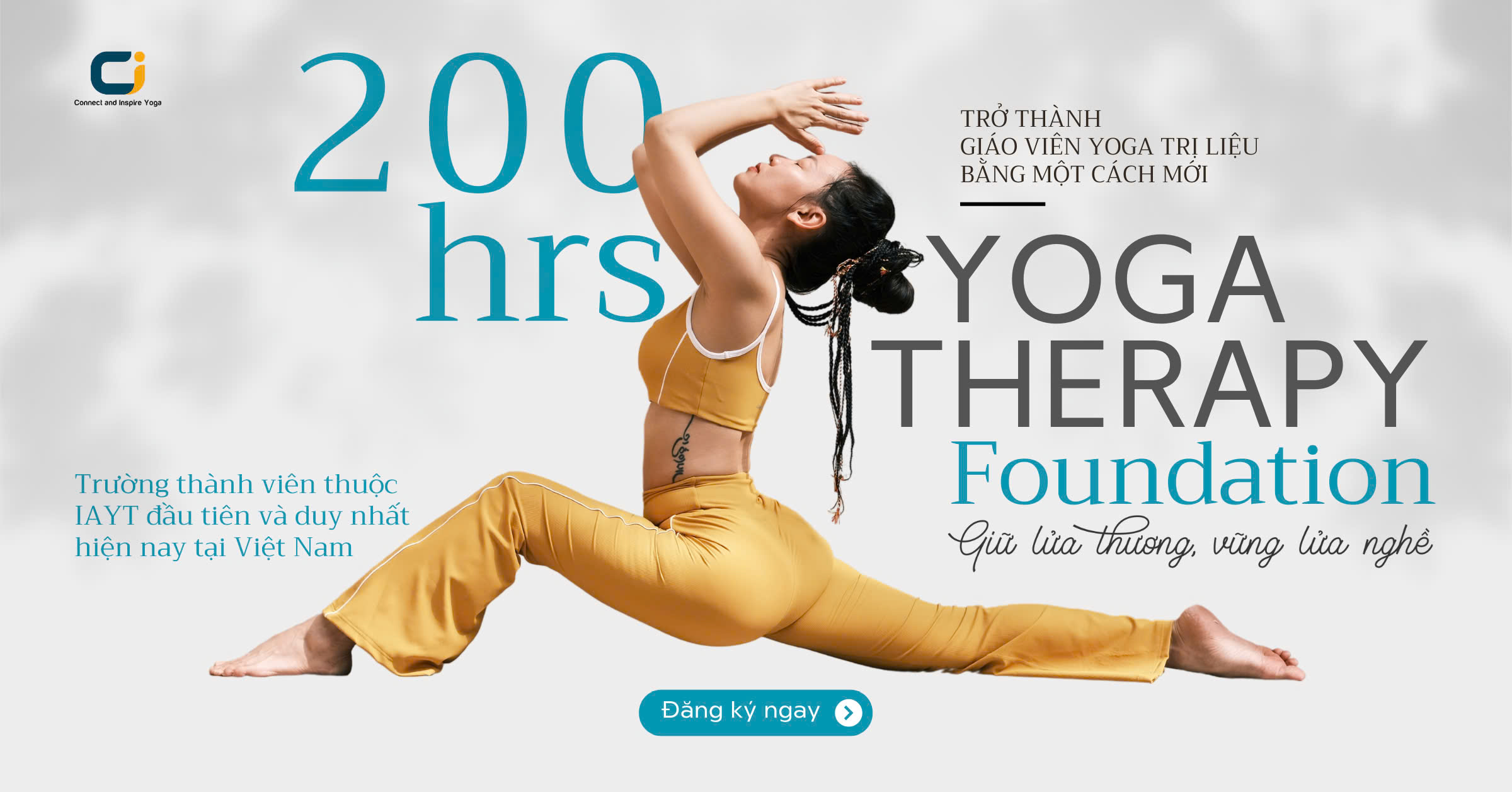 KHÓA ĐÀO TẠO 200HRS YOGA THERAPY FOUNDATION